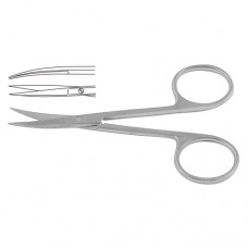 Iris Scissor Curved Stainless Steel, 9 cm - 3 1/2"